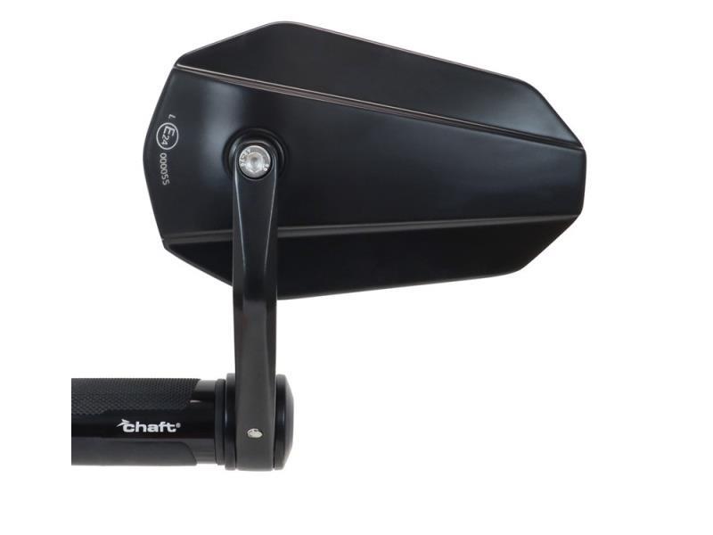 Chaft IN11191 coppia specchi Bar End omologati Nero - specchietti