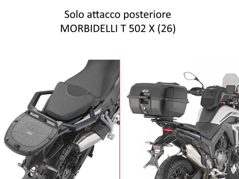 Givi SR9561 Attacco post per baule Morbidelli T502X 26 Nero - portapacchi e portavaligie