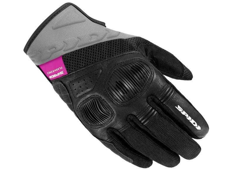 Spidi Flash R Evo 2 Lady guanti moto donna estivi Nero / Fucsia - guanti in tessuto