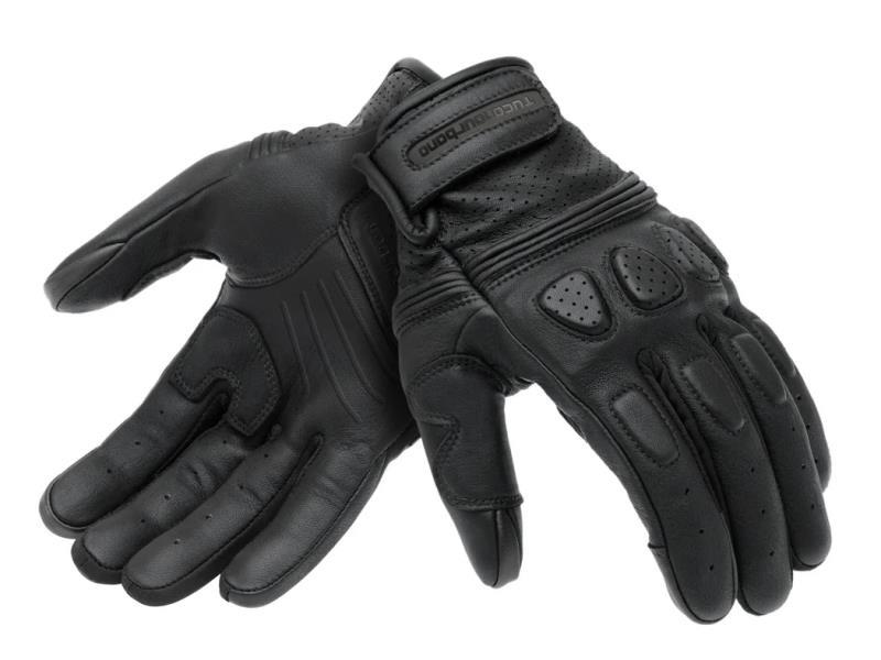 Tucano Gig Evo guanti moto CE estivi in pelle Nero - guanti in pelle