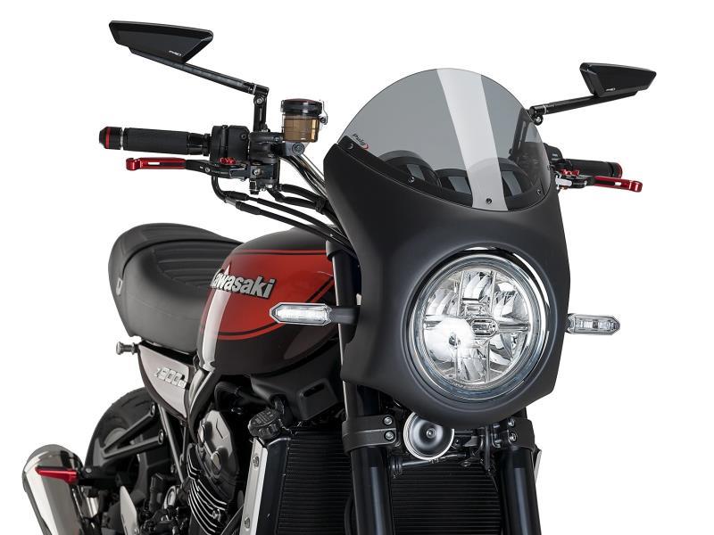 Puig Cupolino Kawasaki Z900RS 18/26 Semicarenato retro Nero / Fumè chiaro - cupolini e parabrezza