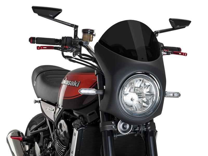 Puig Cupolino Kawasaki Z900RS 18/26 Semicarenato retro Nero / Fumè scuro - cupolini e parabrezza
