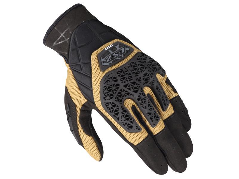 LS2 All Terrain II guamti moto estivi Black / Sand - guanti in tessuto