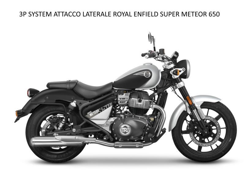 Shad Portavaligie lat Royal Enfield Super Meteor 650 3P System Nero - portapacchi e portavaligie