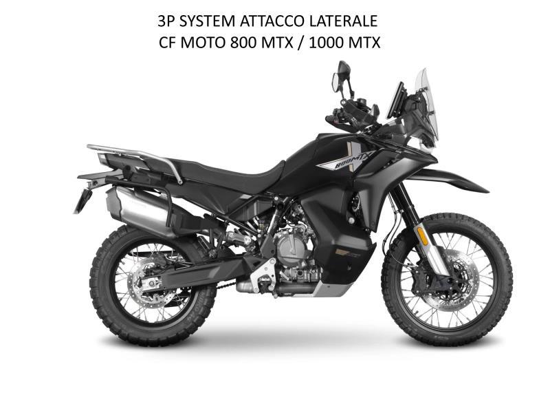 Shad 3P System porta valigie CF Moto MTX 800 - MTX 1000 25/26 Nero - portapacchi e portavaligie