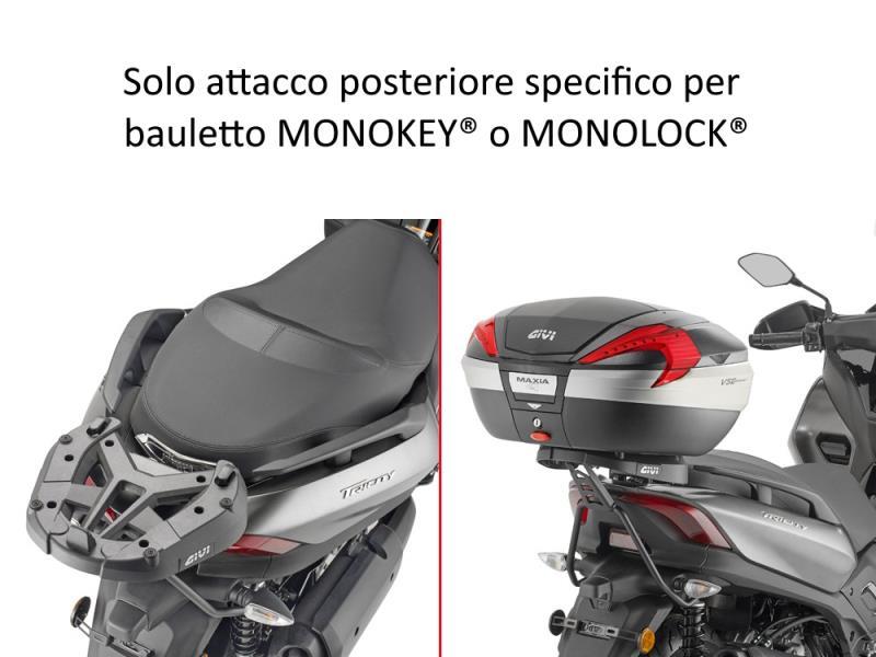 Givi SR2149 Attacco post Yamaha Tricity 300 20/26  XMax 125-300 1 Nero - portapacchi e portavaligie