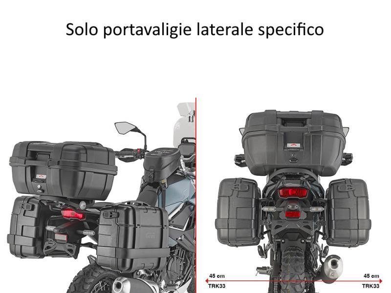 Givi PLO4139MK portaval laterale Kawasaki KLE 500 / SE 26 Nero - portapacchi e portavaligie
