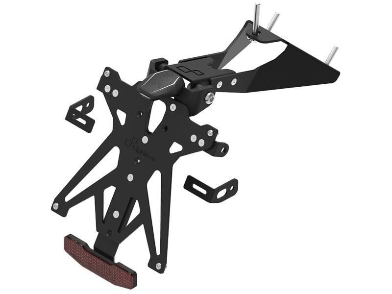 Lightech AP112 Porta targa Aprilia RS 660 /Tuono 20/26 regolabile Nero - porta targa