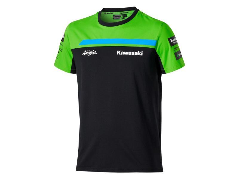 Kawasaki WSBK 26 T Shirt Nero / Verde - tshirt e polo