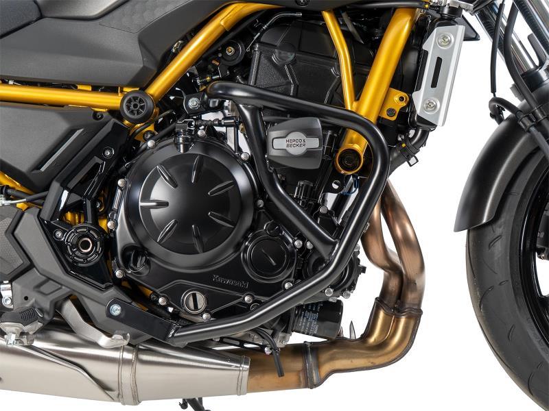 Hepco & Becker paramotore kawasaki Z 650S 26 Nero / Incluso cuscin protez - paramotori