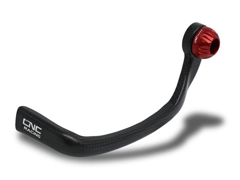 CNC Racing PL250 protezione leva frizione in carbonio Carbonio lucido / Rosso - leve freno e frizione