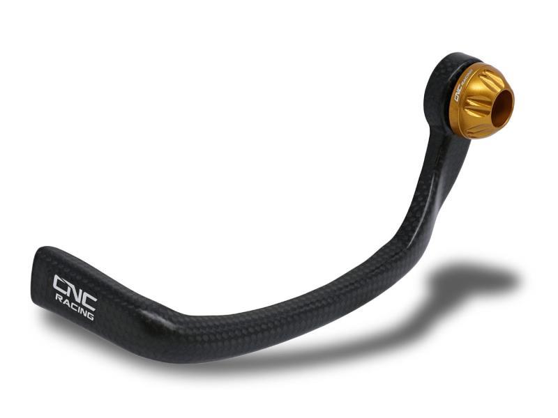 CNC Racing PL250 protezione leva frizione in carbonio Carbonio lucido / Oro - leve freno e frizione
