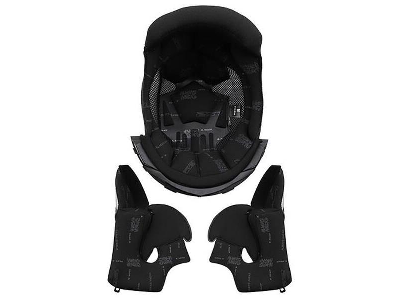 LS2 Interno + guanciali FF800 Storm II ECE22.06 Nero - ricambi