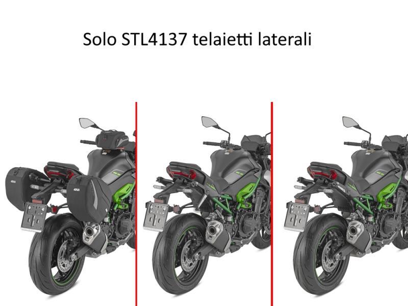Givi STL4137 Stealth telaietti lat retraibili Kawasaki Z900 25/26 Nero - portapacchi e portavaligie