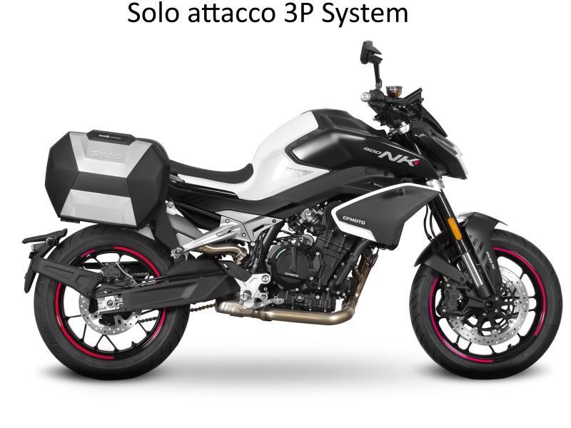 Shad C0NK83IF 3P Ssytem porta valCF Moto NK 800 Sport / Adv 23/26 Nero - portapacchi e portavaligie