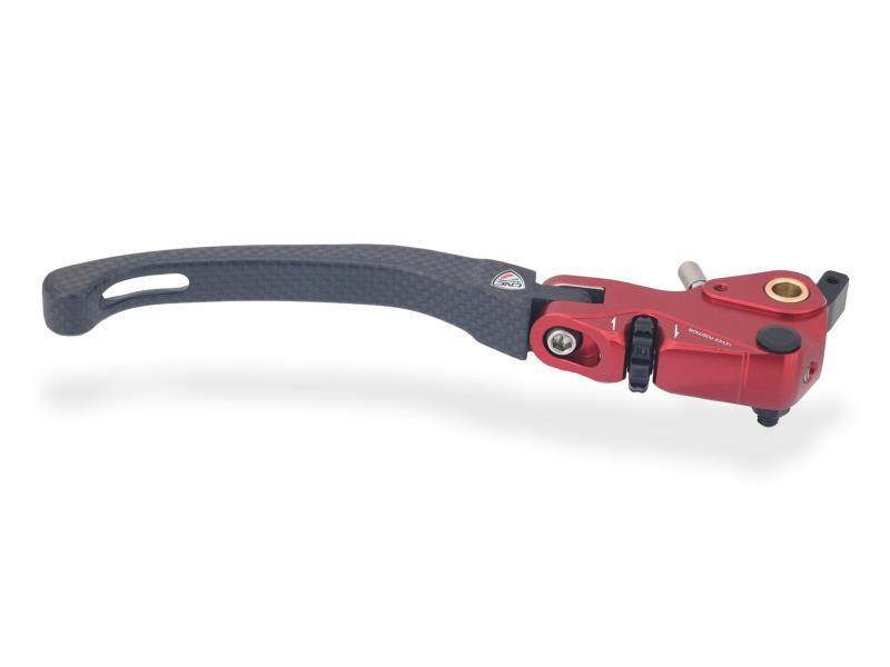 CNC Racing LBV04 Leva freno Race Evo Ducati in carbonio e alluminio Allum. Rosso / Carbonio lucido - leve freno e frizione