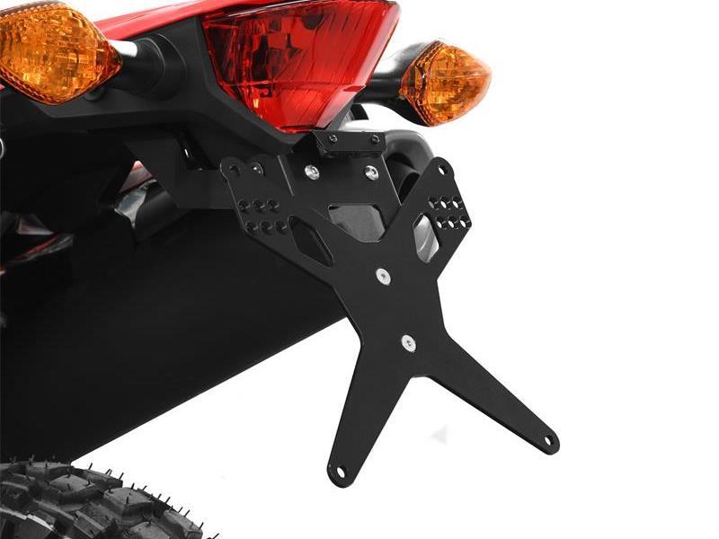 Ibex Z10010040 porta targa Ziegeer Honda CRF 300 L 21/26 Nero - porta targa