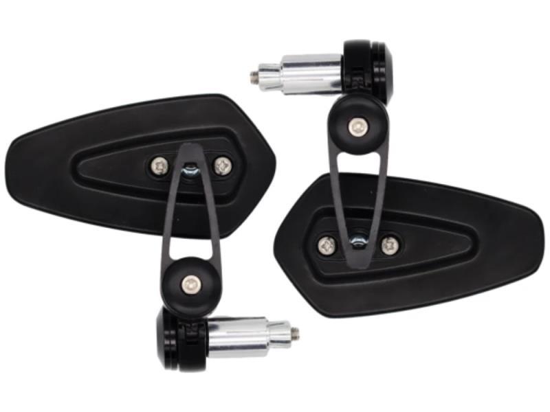 FAR 8086 Sport Pro coppia specchi Bar End univers man Ø13–22 mm Nero / NON omologato - specchietti