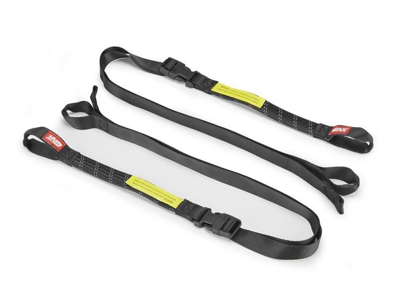 Givi S352 cinghie regolabili 50-150cm Larghe 25mm Nero - cinghie carrello e corde elastiche