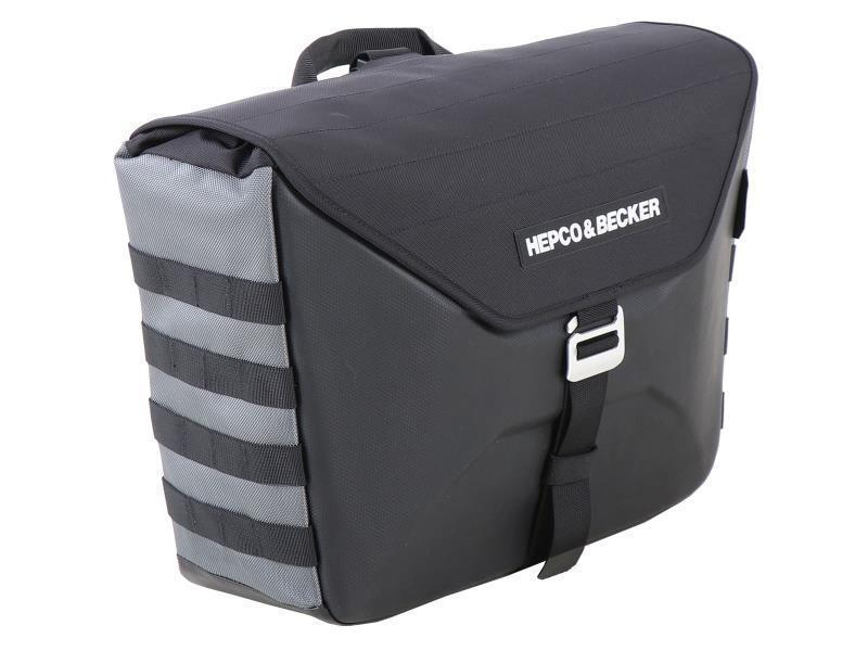 Hepco & Becker X Travel borsa laterale singola per telaio C Bow Nero / Grigio - borse laterali 