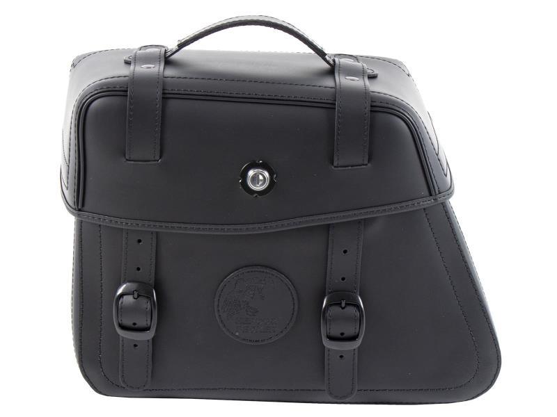 Hepco & Becker Rugged borsa singola in pelle SX per supporto C-Bow Nero / SX - borse laterali 