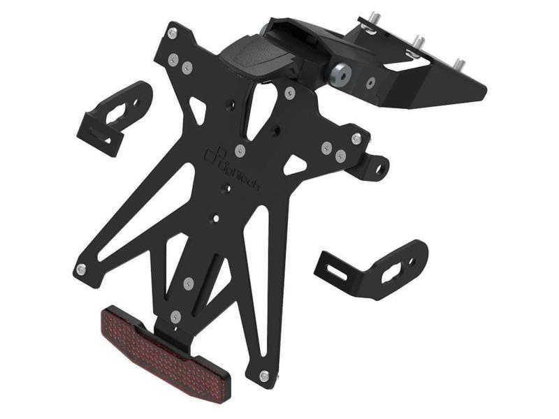 Lightech KT212 Porta targa KTM Sup Duke R 1390 24/26-Duke 990 24 Nero - porta targa