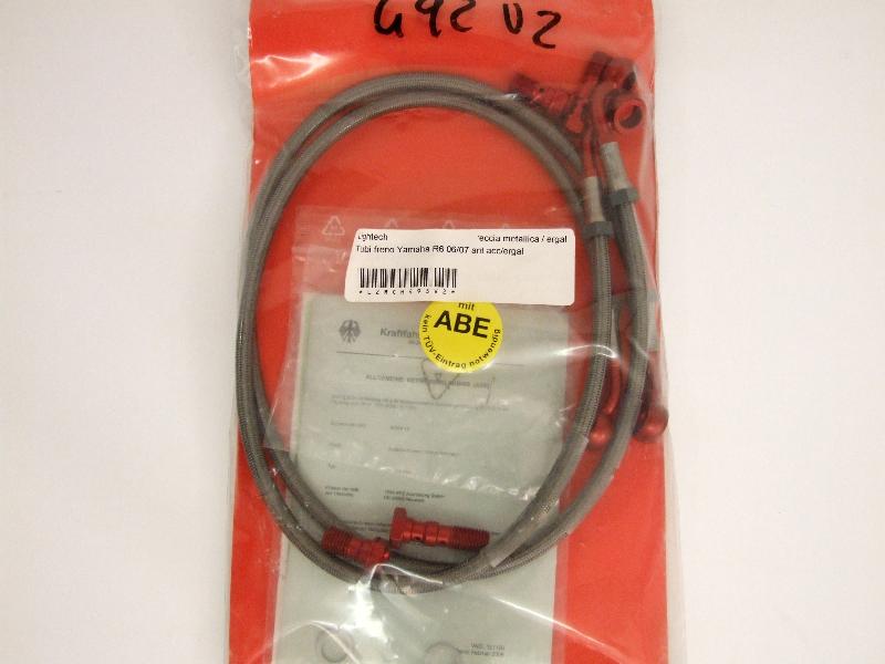 Lightech Tubi freno Yamaha R6 06/07 ant acc/ergal  - tubi freno