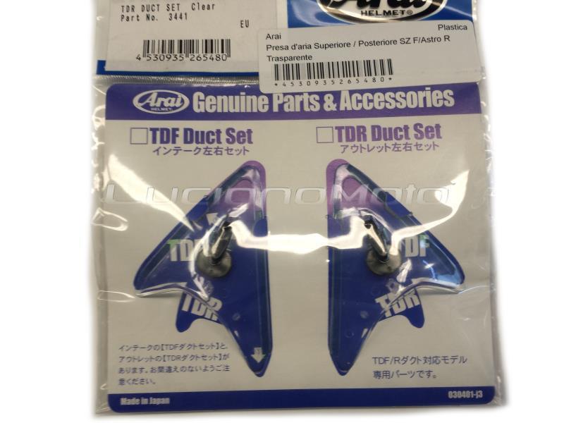 Arai Presa aria Superiore / Posteriore SZ F/Astro R Trasparente - ricambi