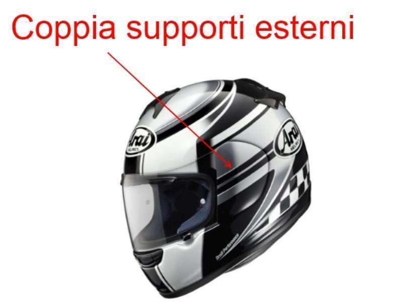 Arai Supporti esterni tipo J per RX-7GP/Corsair/Chaser/ Viper GT Force Grey - ricambi