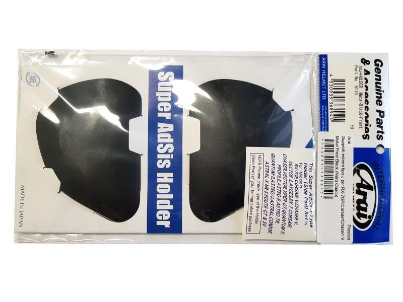Arai Supporti esterni tipo J per RX-7GP/Corsair/Chaser/ Viper GT Metal Frost Black (Nero Opaco) - ricambi