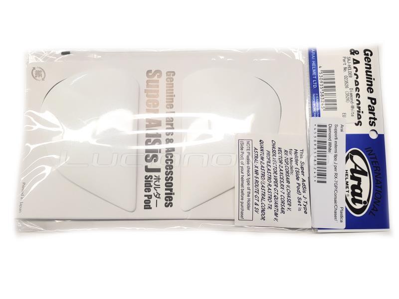 Arai Supporti esterni tipo J per RX-7GP/Corsair/Chaser/ Viper GT Diamond White - ricambi