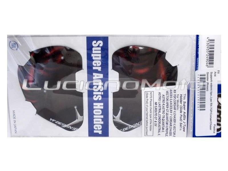Ricambi Arai Supporti esterni tipo J per RX-7GP/Corsair/Chaser/ Viper GT  Sinister (Rosso)