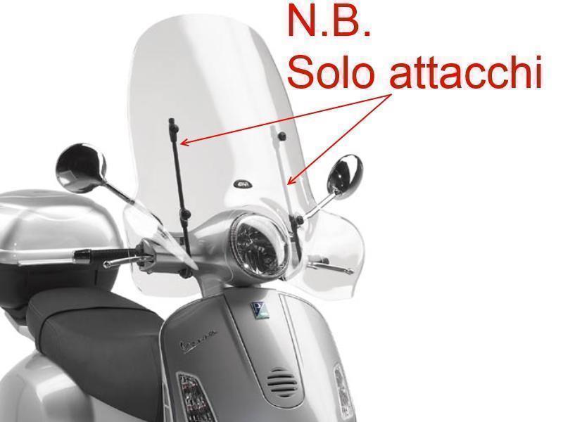 Givi A104A Attacchi parabrezza Piaggio Vespa 125/200 GT-LX 05/0  - cupolini e parabrezza