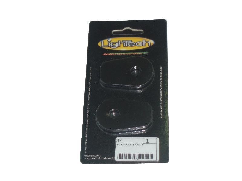 Lightech PFK2 Adattatori frecce piccole Kawasaki da 2012 Nero - frecce e luci targa