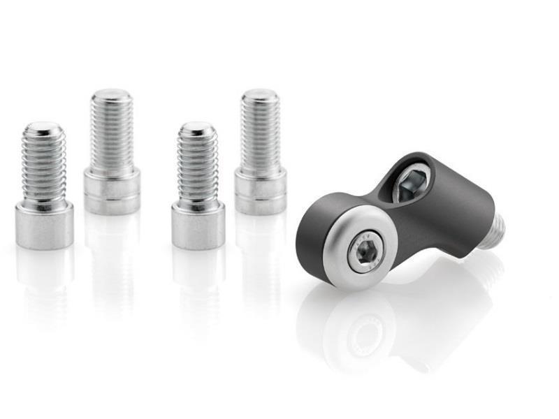 Rizoma BS711 Adattatore per specchio da manubrio naked Nero - specchietti