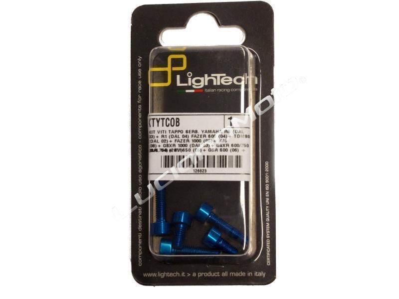 Lightech Kit viti tappo serbatoio Yamaha R6 03/R1 04/GSXR600 04 Cobalto - viteria
