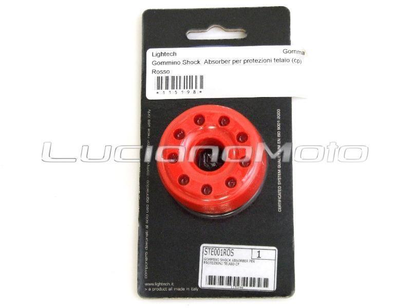 Lightech Gommino Shock  Absorber per protezioni telaio coppia Rosso / New diam. 50mm - protezioni telaio e tamponi