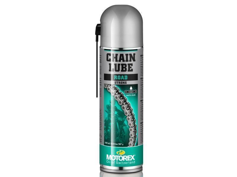 Motorex Chain lube Road Strong lubrificante bianco per catene strada Spray 500ml / Uso stradale - lubrificanti e grasso catena