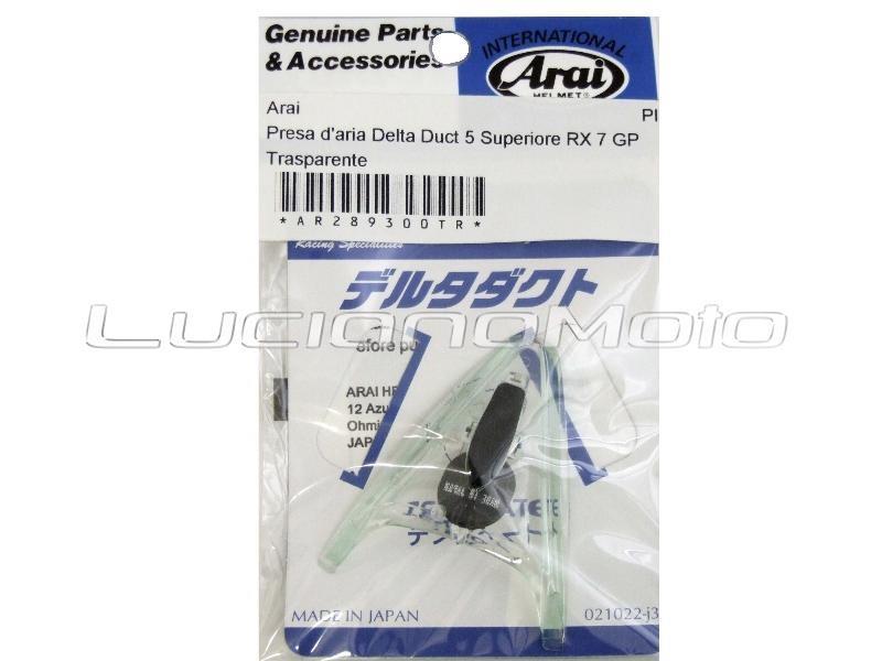 Arai Presa aria Delta Duct 5 Superiore RX 7 GP Trasparente - ricambi