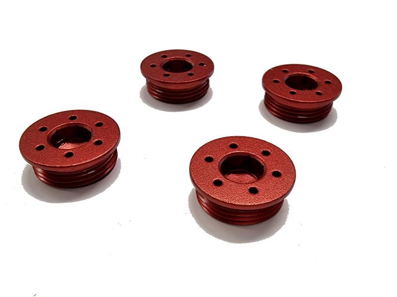 Perphorma Rondelle copriviti per Gear Evolution kit 4 pz Rosso - indicatori di marcia