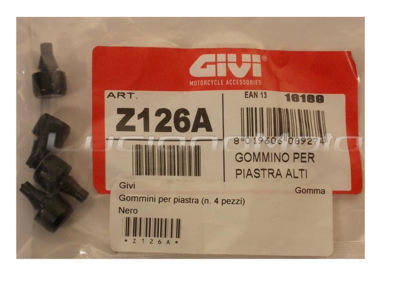 Givi Gommini per piastra (n. 4 pezzi) Nero - optional e ricambi bauletti