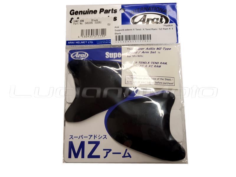 Arai Supporti esterni X Tend / X Tend Ram / SZ Ram 4/X  tipo SAMZ Black - ricambi
