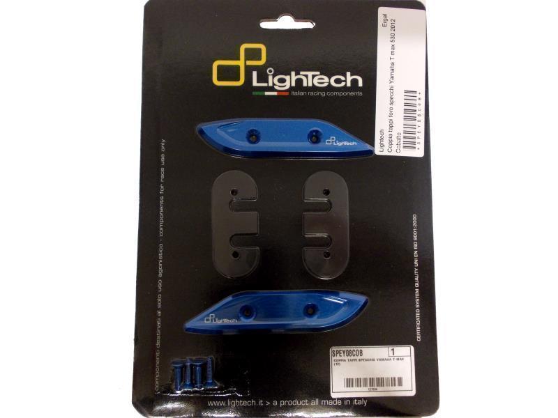 Lightech Coppia tappi foro specchi Yamaha T max 530 12/ 17 Cobalto - specchietti