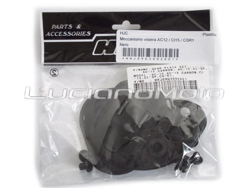 HJC HJ09 meccanismo visiera CS15/AC12/FG15/CSR1/IS16/FS11 Nero - ricambi