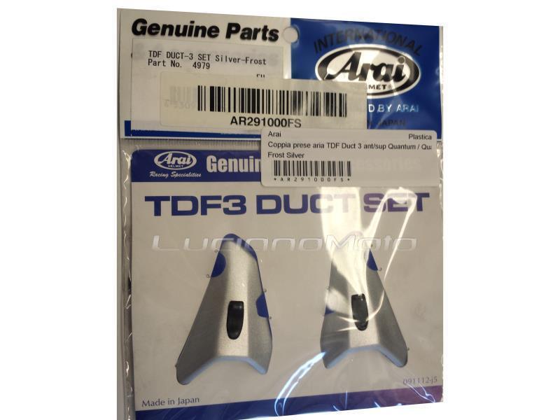 Arai Coppia prese aria TDF Duct 3 ant/sup Quantum/ST/Tour X4/X Te Silver Frost - ricambi