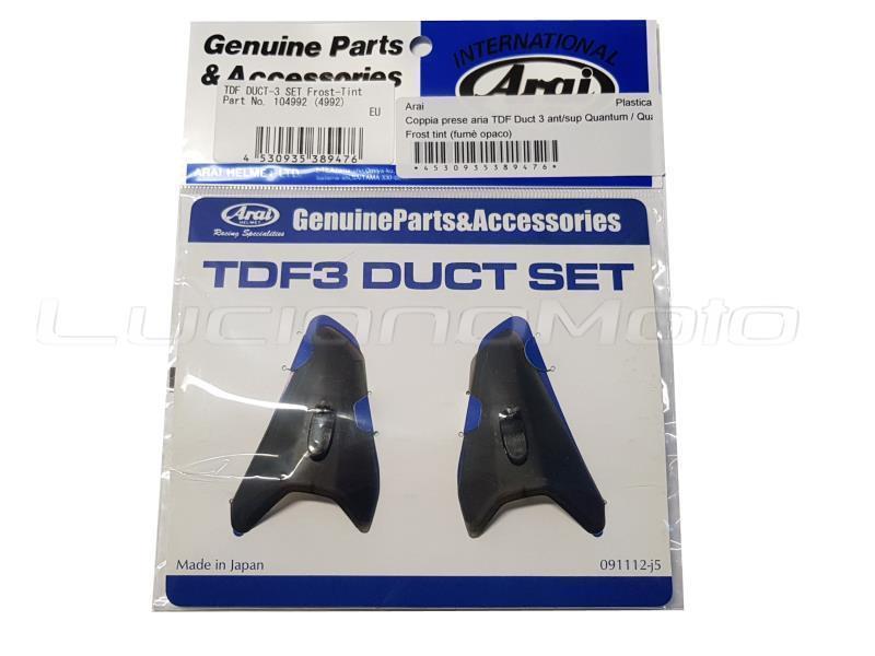 Arai Coppia prese aria TDF Duct 3 ant/sup Quantum/ST/Tour X4/X Te Frost tint (fumè opaco) - ricambi
