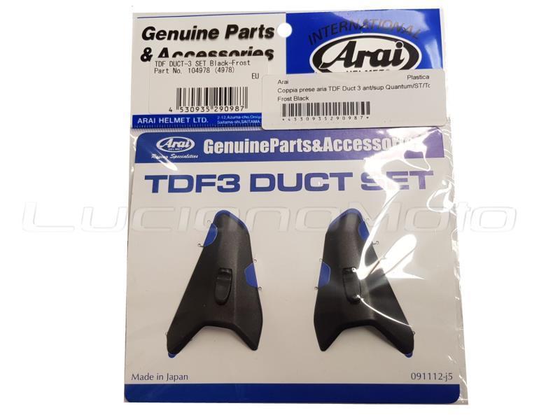 Arai Coppia prese aria TDF Duct 3 ant/sup Quantum/ST/Tour X4/X Te Frost Black - ricambi