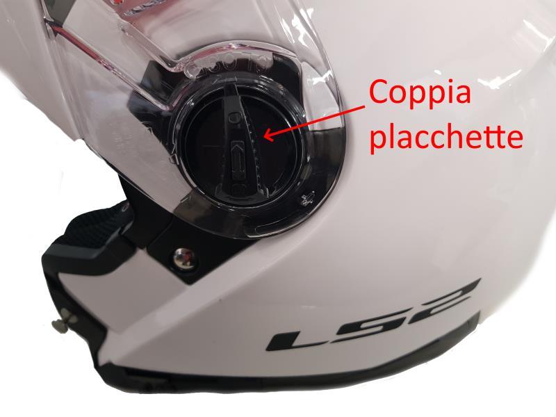 LS2 Placchette visiera New FF386/385/358/396/392/370/325/OF569 Nero / New - ricambi