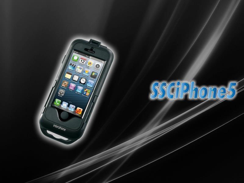 Cellular Line Supporto porta Iphone 5 / 5S impermeabile da scooter Nero / Manubri NON tubolari - porta smartphone telepass