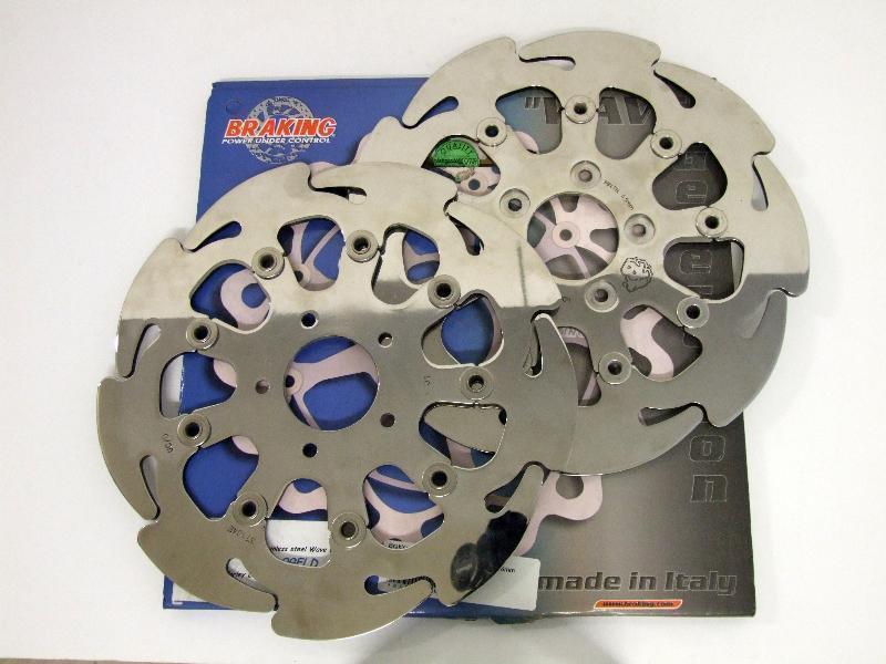 Braking Coppia dischi Wave Harley D. 883 Sportster 00/06 d. 292mm Dx+SX Lucido d. 292x56mm - dischi freno